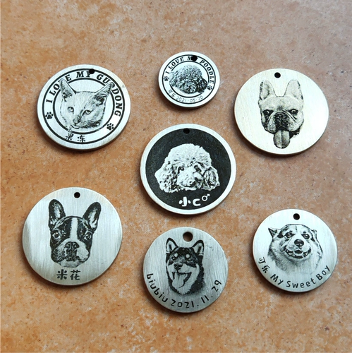 Защитная резная фотография, памятный брелок, подвеска, делается под заказ, домашний питомец, кошки и собаки, подарок на день рождения