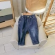 Quần jeans nam mùa đông 0 1-3 dày cộng với nhung mùa thu và mùa đông thủy triều quần trẻ em quần trẻ em Hàn Quốc