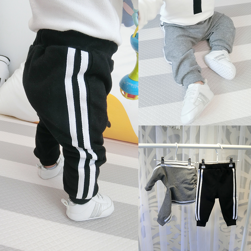 Baby autumn trousers 0 a 1-3-year-old male baby pants Children wear Korean version of wild casual sports pants outside spring and autumn