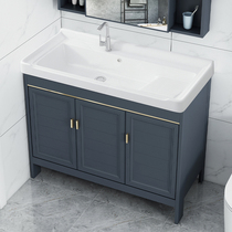 Space Aluminum Bathroom Laundry Balcony Composite Table Laundry with Plate Balcony Ceramic Laundry Grouting Toilet