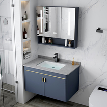 Small apartment wall-mounted wash basin cabinet combination bathroom household wash basin simple ceramic wall-mounted wash basin