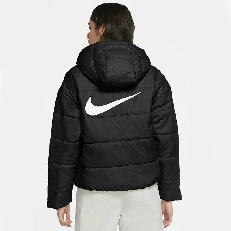 NIKE Nike cotton nữ dày áo khoác 2020 mùa đông mới ấm áp áo khoác thể thao có mũ trùm đầu CZ1467-010 - Quần áo độn bông thể thao