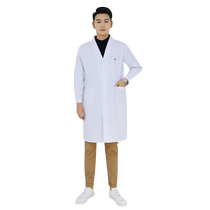 White coat overalls for men and women long-sleeved dental beauty salon laboratory medical student physician doctor isolation gown customization