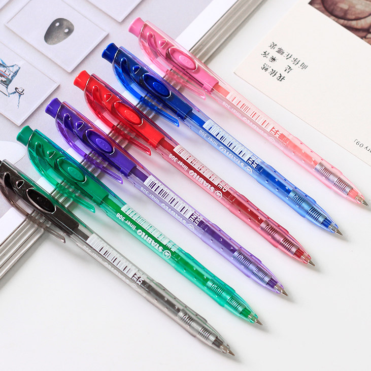 Nine nine German STABILO Sabi Le Green Ballpoint Pen 308 Swan Card 038mm