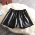 Quần short da nữ mùa thu đông 2018 mới PU mặc quần da rộng mỏng Một chiếc quần ống rộng từ đáy quần đế xuồng