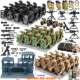 Domestic Building Block Special Forces Military Figures Swat Armed War Wolves Equipment Base Assembly Educational Toys for Boys