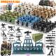 Domestic Building Block Special Forces Military Figures Swat Armed War Wolves Equipment Base Assembly Educational Toys for Boys