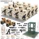 Domestic Building Block Special Forces Military Figures Swat Armed War Wolves Equipment Base Assembly Educational Toys for Boys