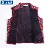 Жилет, хлопковый флисовый кардиган, куртка, для среднего возраста