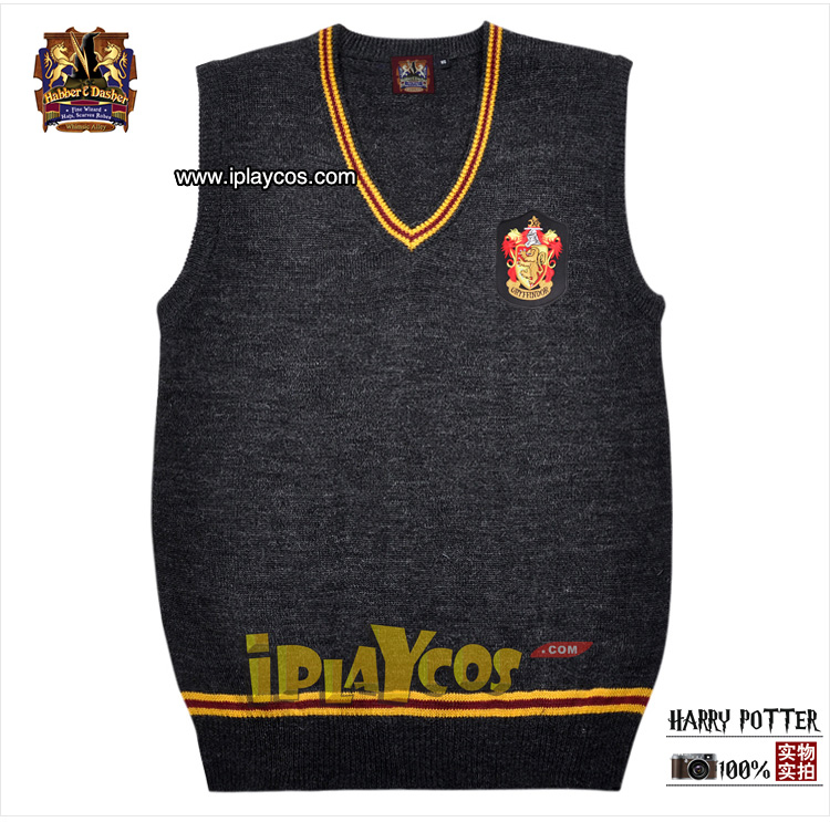 2017 hot Harry Potter đồng phục học sinh Gryffindor vest áo len áo len nam V-Cổ vest