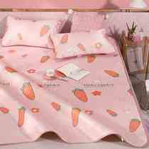 Set of silk four Michelin single one water washed ice three children dorm room 90Xcm students Summer wide mat children