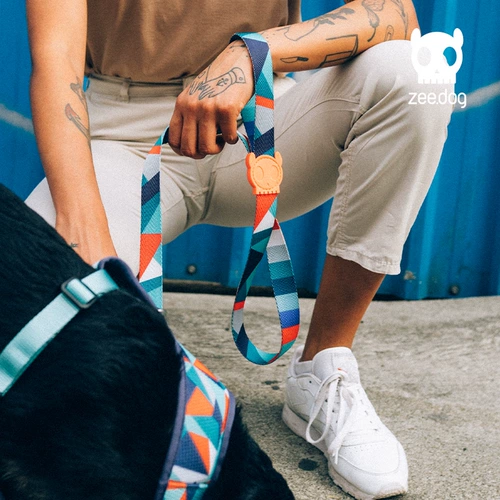 Поводок для собак ZeeDog, маленькая, средняя и большая веревка для выгула собак, французский поводок для колли с меховой кромкой, поводок для собаки