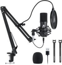 USB Microphone MAONO 192KHZ 24Bit Plug Play PC Computer P