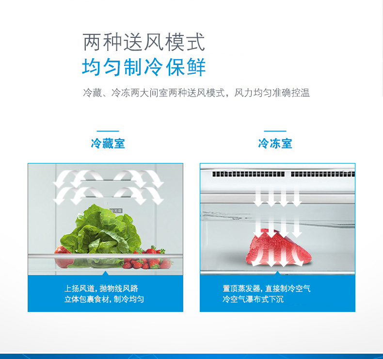 tủ lạnh casper Tủ lạnh thông minh 3 cửa làm mát bằng không khí, làm mát bằng không khí - Tủ lạnh tủ lạnh aqua t219fa