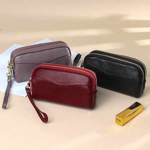 Кожаная модная небольшая сумка для пожилых людей для сосков, воловья кожа, из натуральной кожи