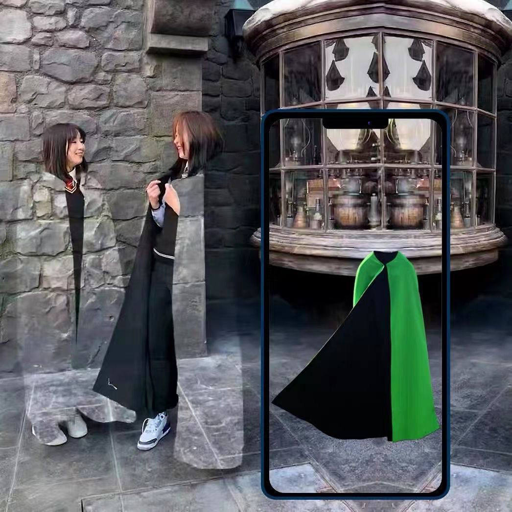 哈利波特隐身衣哈利波特隐形斗篷隐身衣隐身cos道具拍摄具羊羔绒评价- 淘宝网