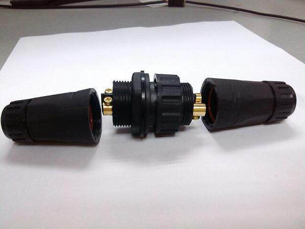 Waterproof connector aviation plug M22 screw press line 2 cores 3 cores 4 cores male and female butt cable high power 25A