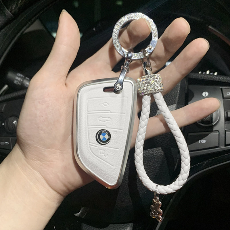 Suitable for BMW key sleeve 320li bag 525 blade car shell 1 3 series 5 series X3 leather X1X4X5X6X7 buckle