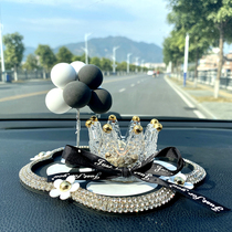 Car Crystal Crown aromatherapy goddess ornaments in the car center console decoration supplies Daquan high-end car perfume