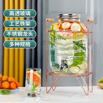 Fridge Cold Water Bucket Mesh Red With Tap Drink Bucket Wine Barrel Fruit Tea Bottle Bucket Fruit Tea Barrel Coke Barrel Container Wine