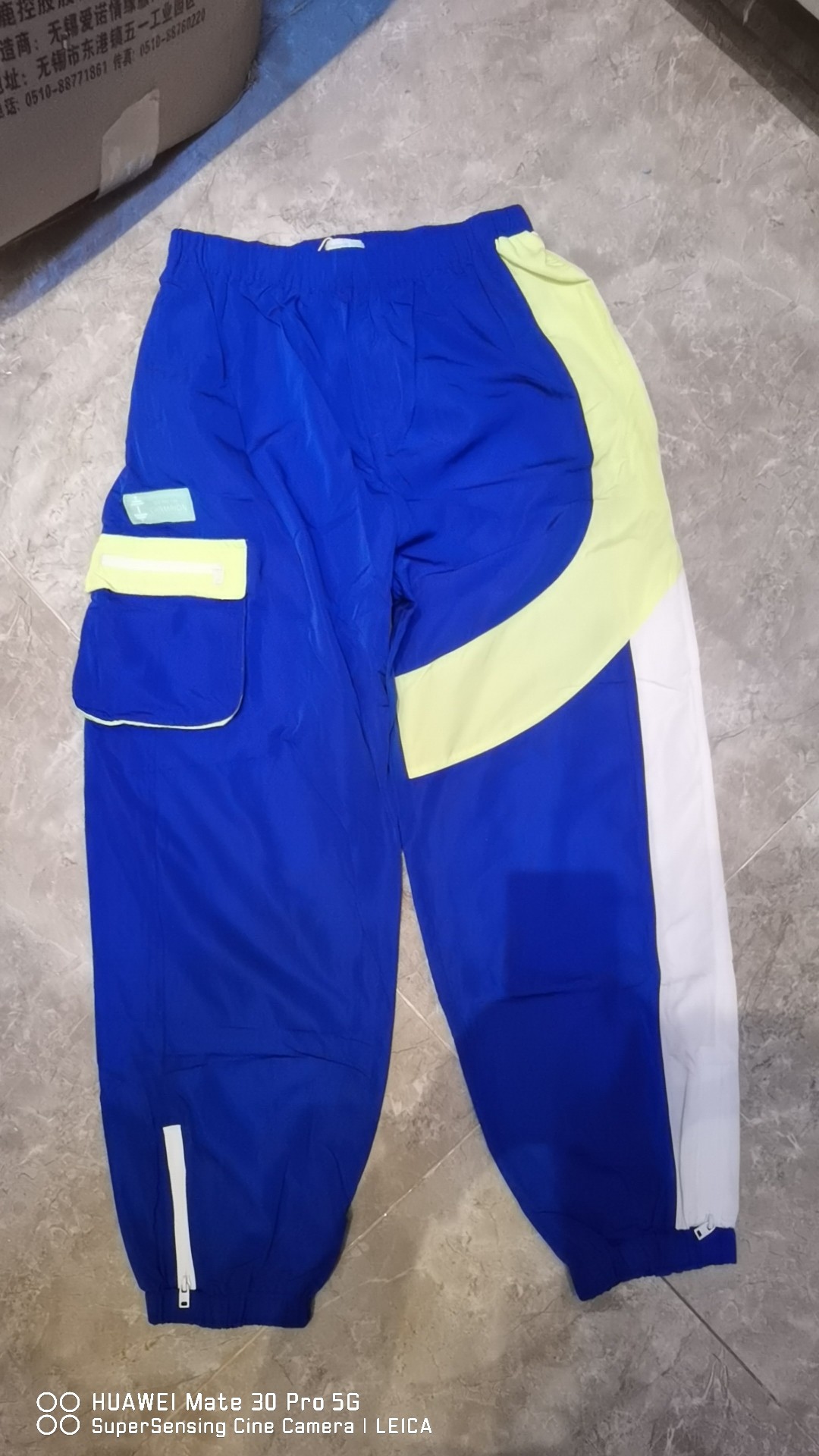 MQ new boys summer Klein blue color matching casual sports quick-drying anti-mosquito trousers