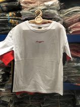 Pure cotton CUHK adult short sleeve T-shirt minimalist round collar fashion Casual Loose