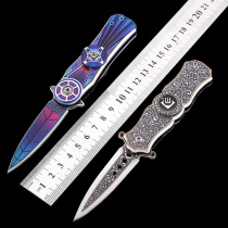 Fingertip gyro knife multifunctional outdoor self-defense knife mini finger gyro creative toy folding knife