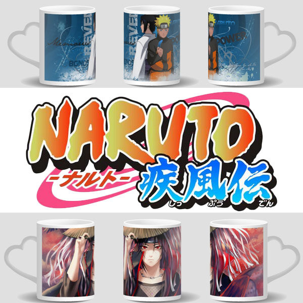 Customized fire shadow ninja photo ceramic cup cartoon animation around household milk coffee cup gift