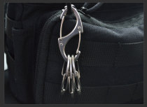 (Buy 2 get 1) Dito stainless steel quick-hanging keychain outdoor buckle 8-character buckle mountaineering buckle