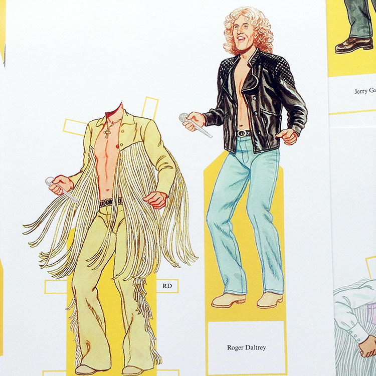 Woodstock music festival Woodstock retro paper doll dress up paper doll dress up