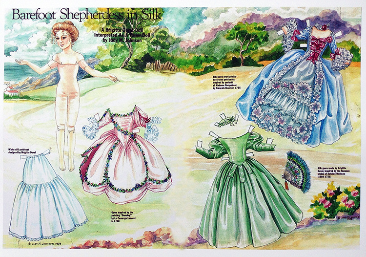Shepherd Girl Retro Paper Doll Swapped Paper Doll Paper Paparazzi Changing Clothes