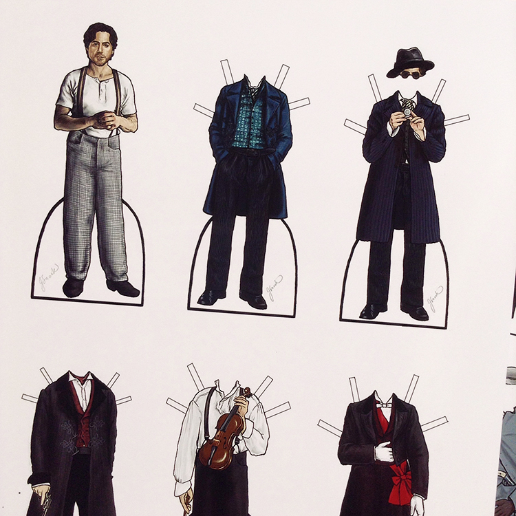 Holmes Little Robert Downey Edition Retro paper doll Change paper doll paper doll Change