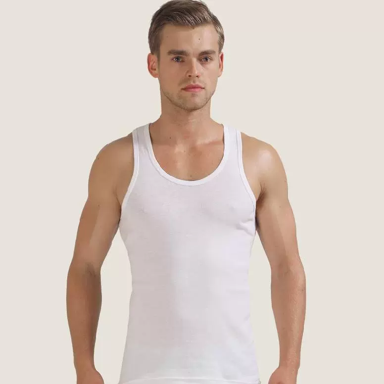 Đồ lót nam vest cotton nam bóng rổ lớn dành cho người lớn vai rộng tay áo sơ mi mỏng nam vest sinh viên - Áo vest cotton