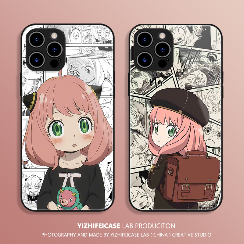 Aniya Phone Case Is Suitable for iPhone 16 Pro Max, Apple 13/12/15, Xiaomi 14 New Model, 11/XS Spy X Family 7/8 Plus, Huawei, Vivo X100, Honor 90, Redmi, Oppo