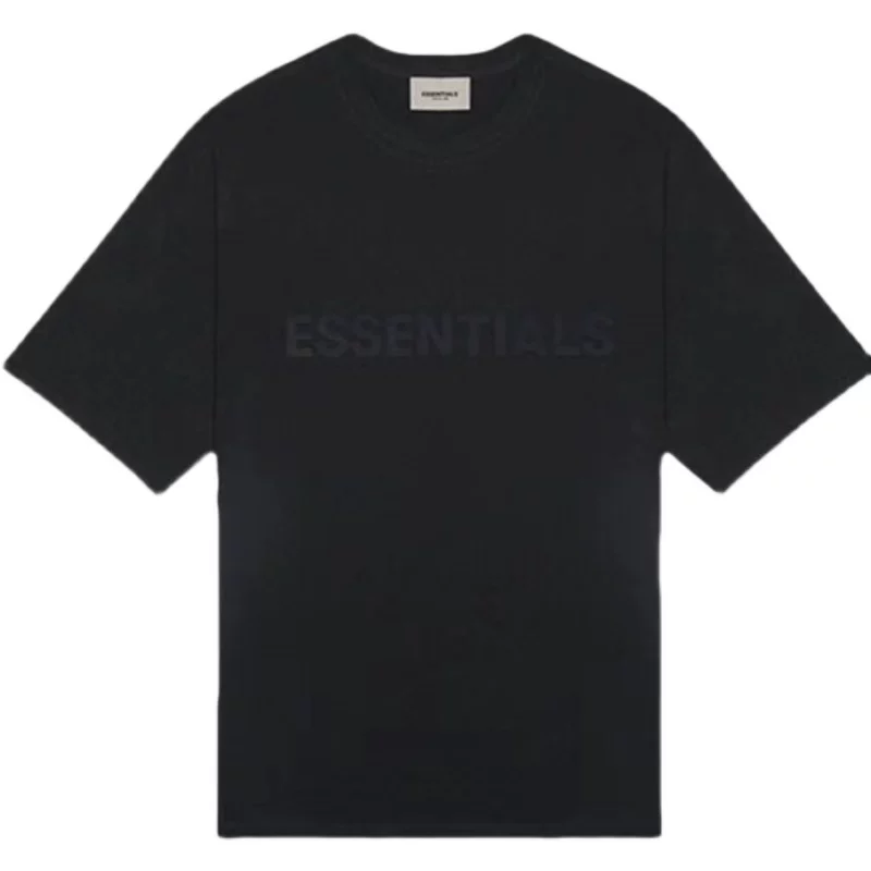[50% скидка] ФОГ Американский модный бренд multi-line ESSENTIALS футболка с коротким рукавом силиконовой надписью на груди