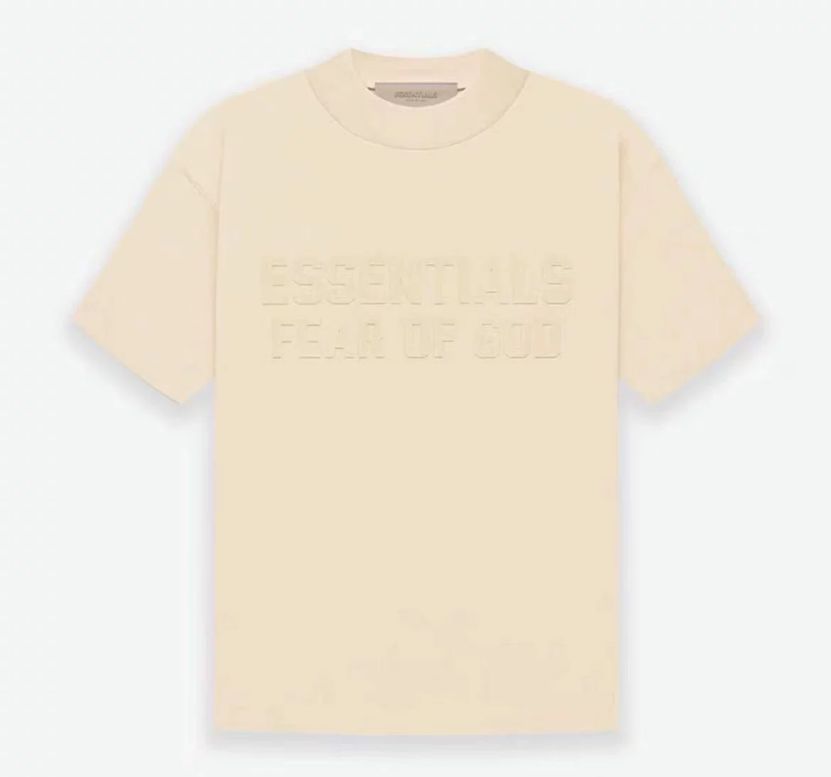 Американская трендовая марка FOG Essentials22 для многорядной надписи на груди сплошной буквенной вышивкой, свободная футболка с короткими рукавами