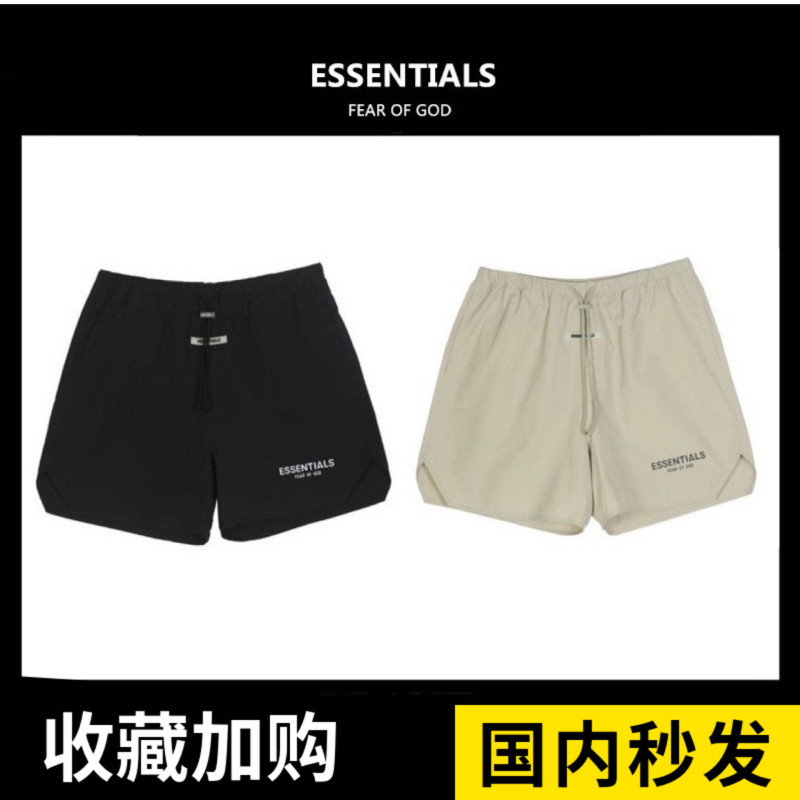 50% off 】Fog American Style Trendy Brand Essentials Multi-Line Reflective Shorts, Five-Point Shorts, Woven Trendy Shorts
