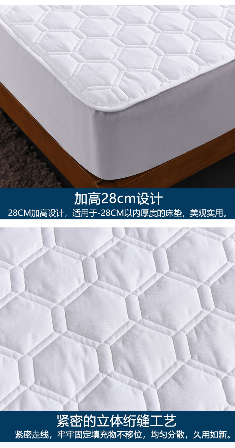 Khăn trải giường Tấm bông đơn bọc nệm dày chống trượt Vỏ bọc bảo vệ Simmons tấm lót mỏng màu nâu 1.8m trải giường - Trang bị Covers 	ga giường bo chun