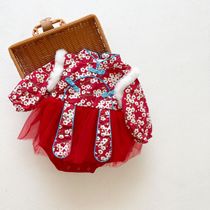 Baby girl New Years clothing Chinese style baby New Years clothing