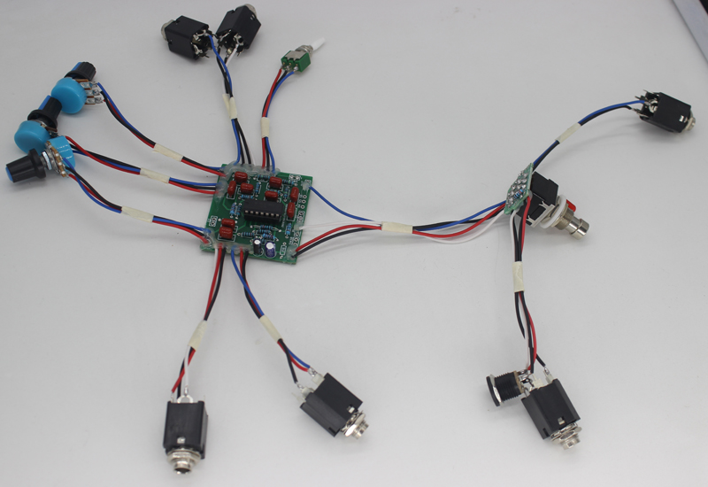 DIY Handmade Electric Guitar Bass Bass MIX remix single block effectors LOOP single block with phase switch