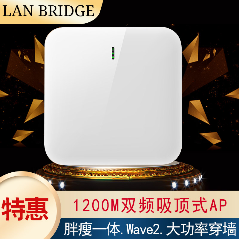 Dual-frequency one thousand trillion wireless ap suction top wifi high power indoor grade signal relay expansion amplifying router