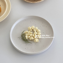 ins retro break black and white splashdown ceramic pinky dish buffalo trays aqua fruit dessert tray restaurant retro small crowdpan