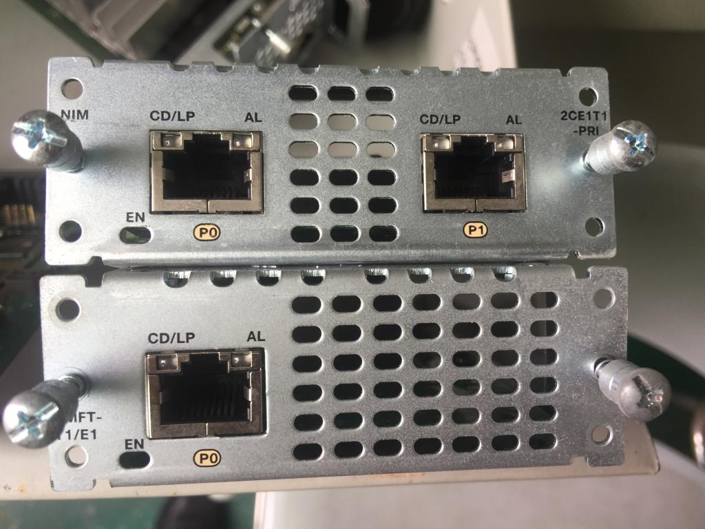 Cisco ISR4331 ISR4351 Router Module NIM-2CE1T1-PRI NIM-1MFT-T1 E1