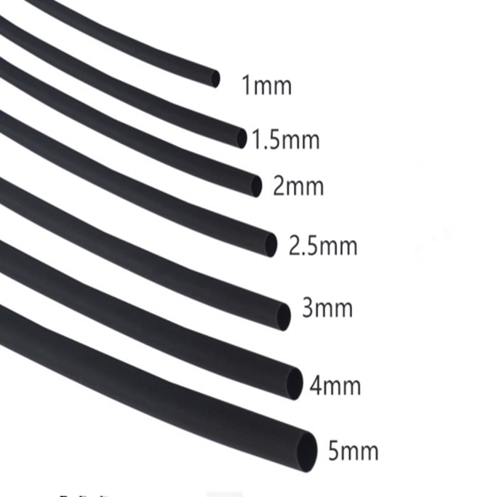 Heat-shrink pipe 1MM 1 5MM 5MM 2MM 3MM 4MM 5MM 7MM 10MM Insulation bushing shrink sleeve