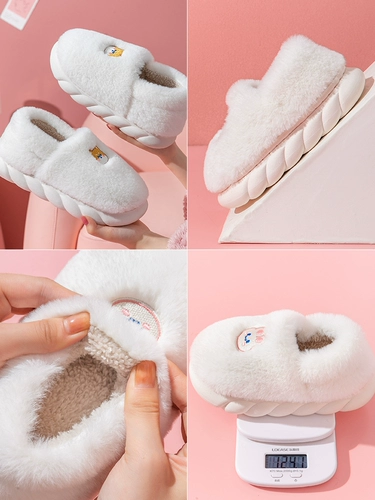 Детские тапочки, детская обувь для мальчиков, мультяшные нескользящие удерживающие тепло зимние туфли, семейный стиль