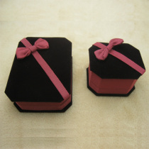 High-grade necklace box chain box ring ring gold velvet box earrings earrings gift jewelry box flannel box