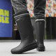 Deutsche High-Top-Regenstiefel Herrenmode 2025 neue mittelhohe Küchenarbeitsüberschuhe rutschfeste wasserdichte Autowasch-Regenstiefel
