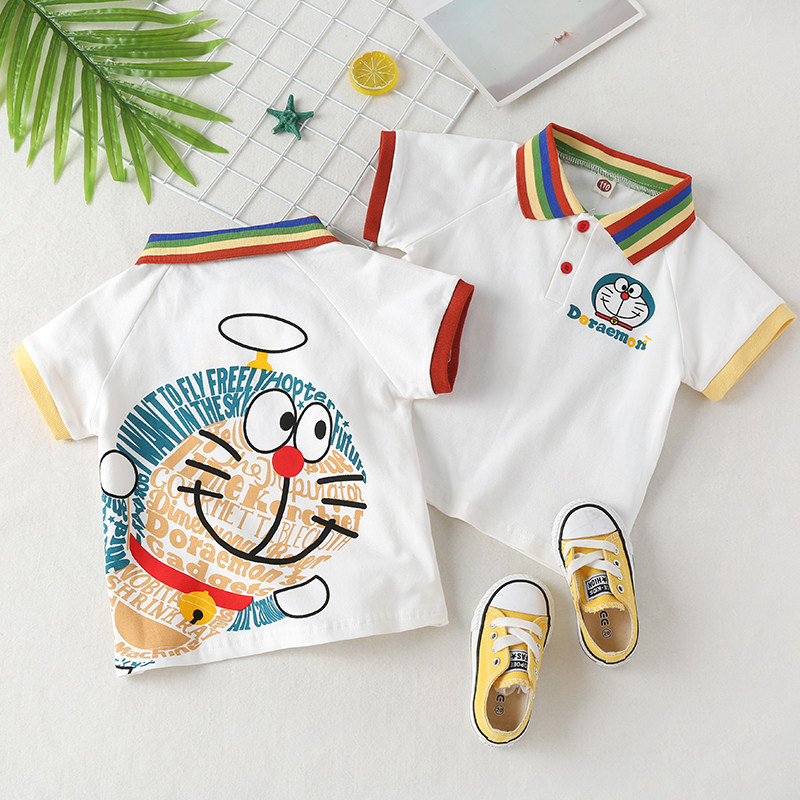 New products Balabala male and female short sleeve T-shirt summer dress new foreign sends cartoon blouse small and medium children baby girl