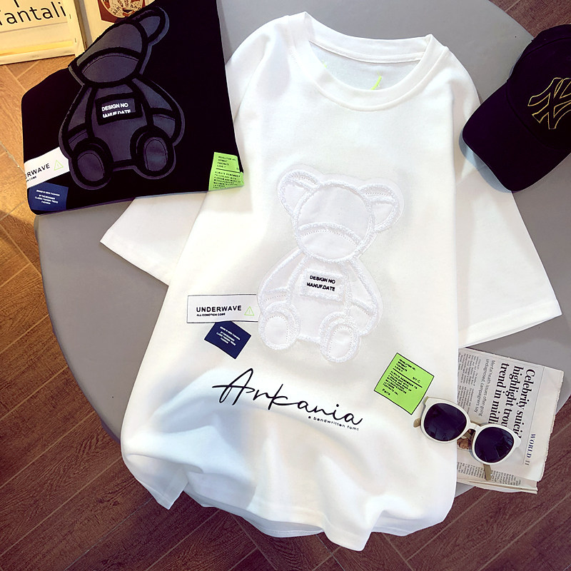 New Barabara boys and girls T-shirt summer casual short-sleeved 2022 new middle-aged children's half-sleeved Korean children's clothing