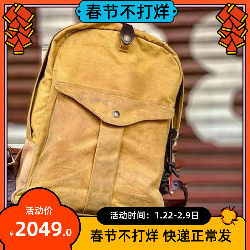 American Filson70307 Vintage Backpack Waterproof Oil Wax Rucksack Men Travel Bag Computer Bag Women